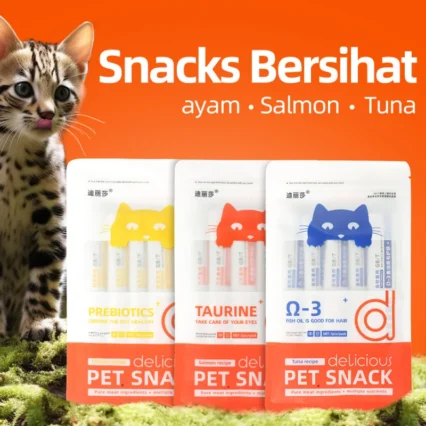 Cat Stick English Version Packaging Pet Snacks Liquid Wet Food for Cats15g Weight Gain Snack for Cheek Enhancement