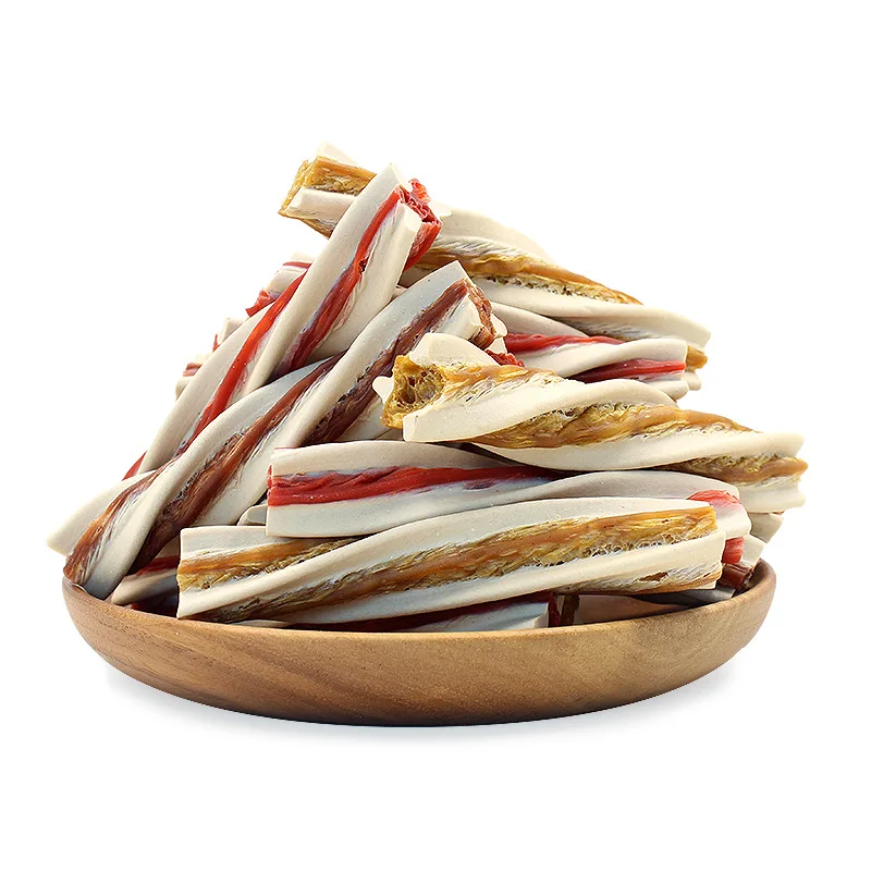 Grinding stick dog snacks pet bite-resistant tooth cleaning bone head bite Ji 300g Chai dog small and medium-sized pet halitosis - Image 6