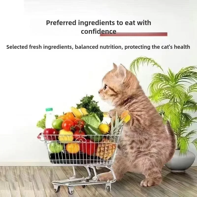 Cat food for adult and kitten cats, full price 10 jin 5 jin for adult cats, domestic cheeky cat main food feed stray cats 20 j - Image 2